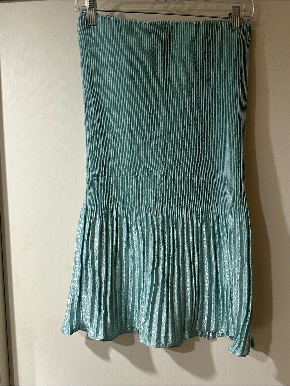 Umgee Seafoam Pleated Midi Skirt